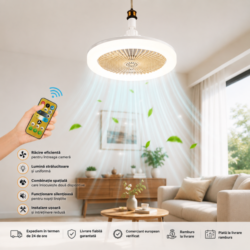 Mini Ventilator Rotativ Pentru Tavan